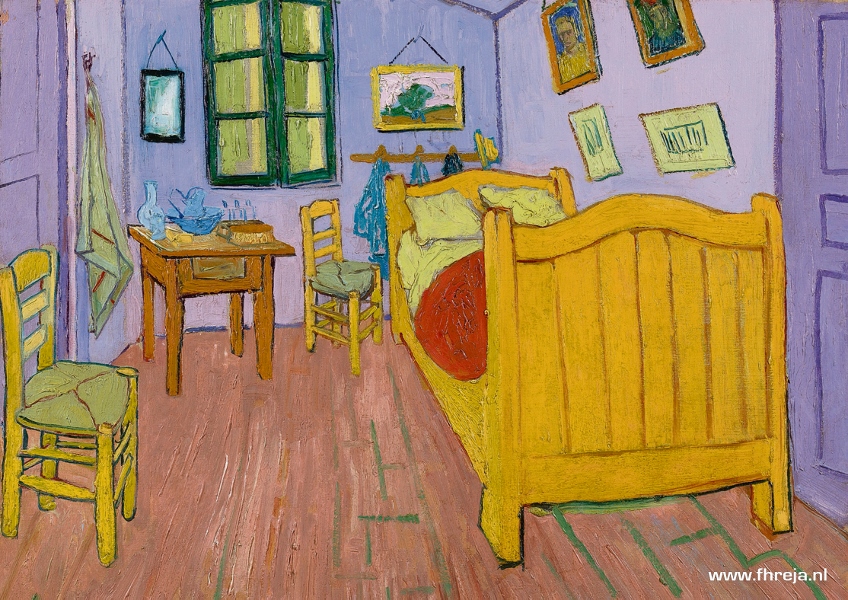 Vincent Binnenste Buiten - Appeltern 10 - Schilderij - Fhreja - Ontwerpbureau Groene Leefomgeving - de Slaapkamer - Vincent van Gogh - tuin