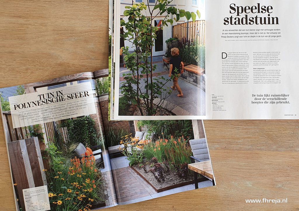 weggooien Twee graden experimenteel 2 Tuinen van Fhreja in glossy Tuinmagazines gepubliceerd | Fhreja